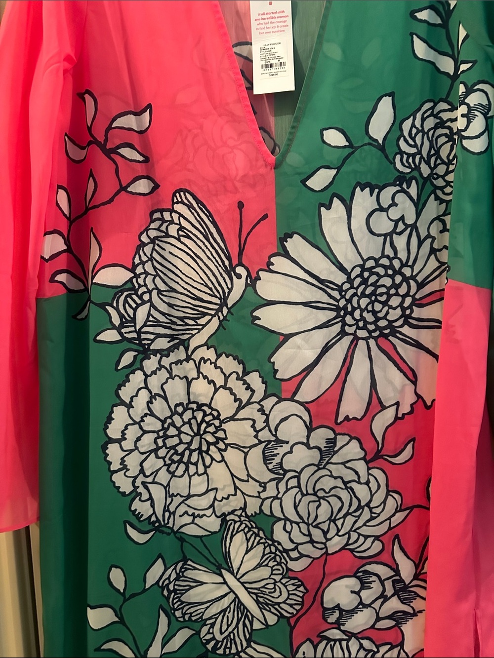 Lilly Putlizer Perry Long Sleeve Maxi Cover-Up - Picture 4 of 7